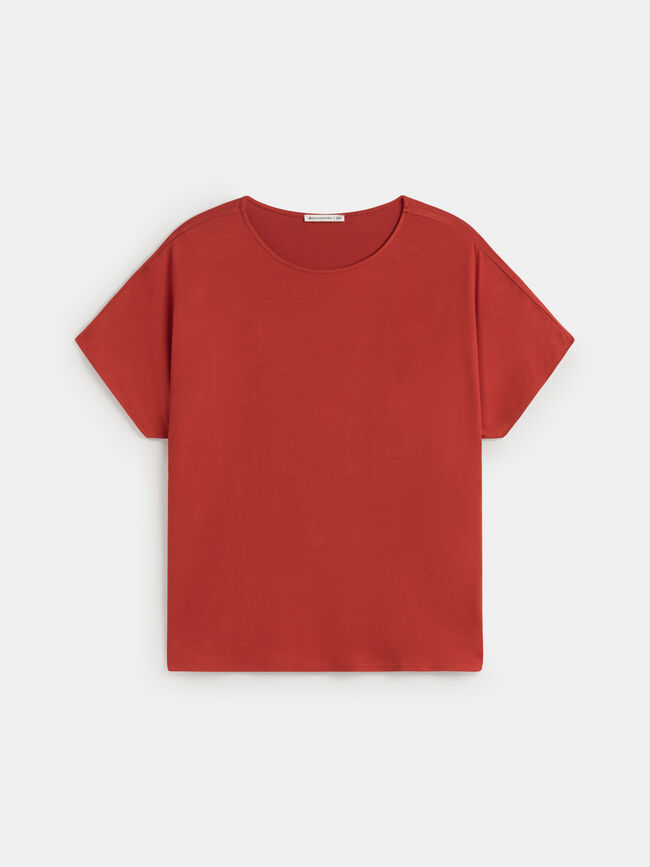 CAMISETA MANGA CAIDA Teja