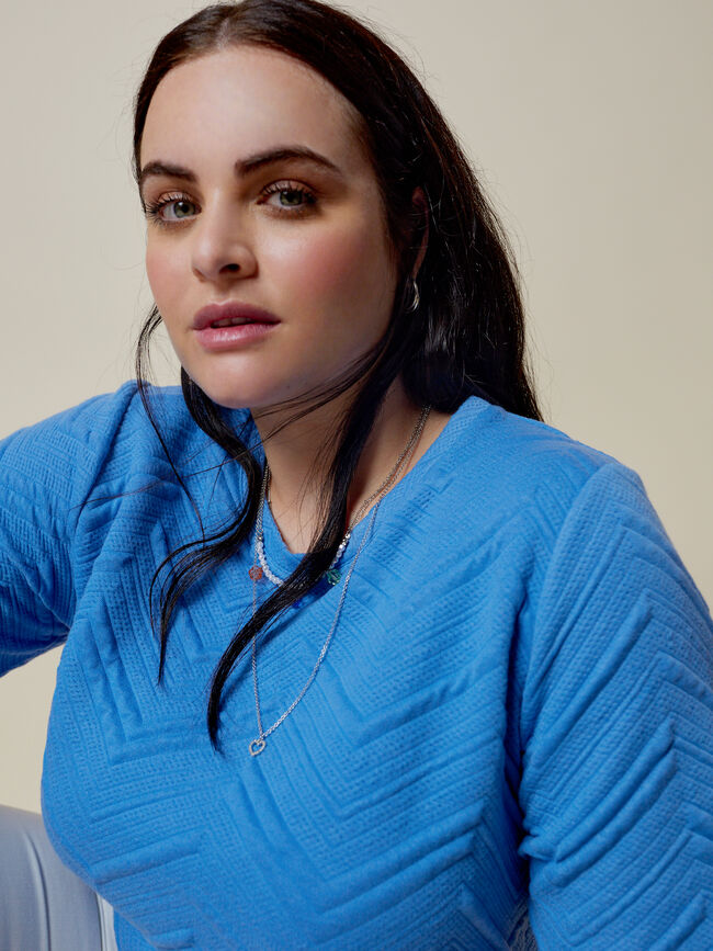 SUDADERA TEXTURA Azulon