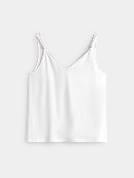 TOP DETALLE TIRANTE Blanco Optico image number null