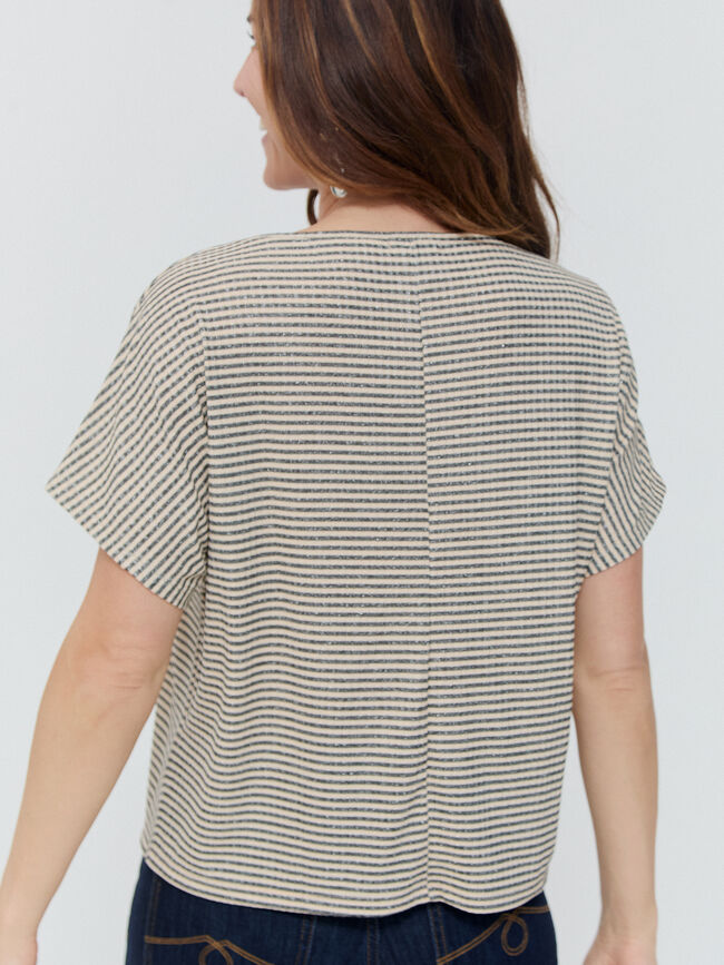 CAMISETA RAYAS Crudo
