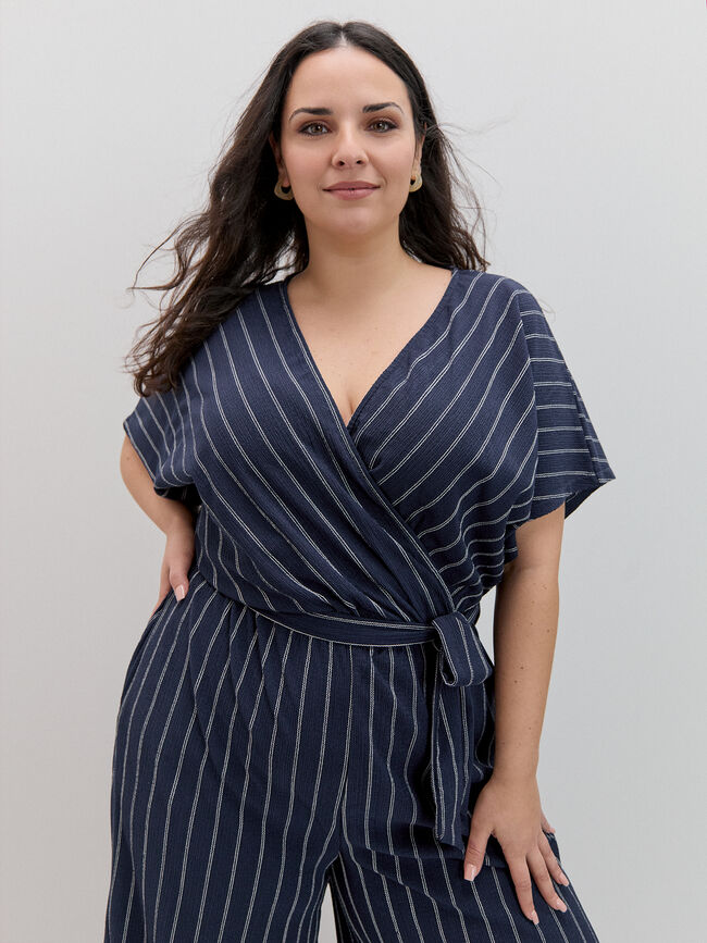 MONO RAYAS CRUZADO Azul Marino