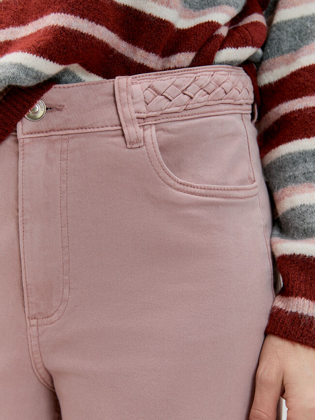 SUPER WIDE LEG TRENZA Rosa