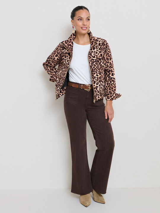 CHAQUETA ANIMAL PRINT Negro image number null