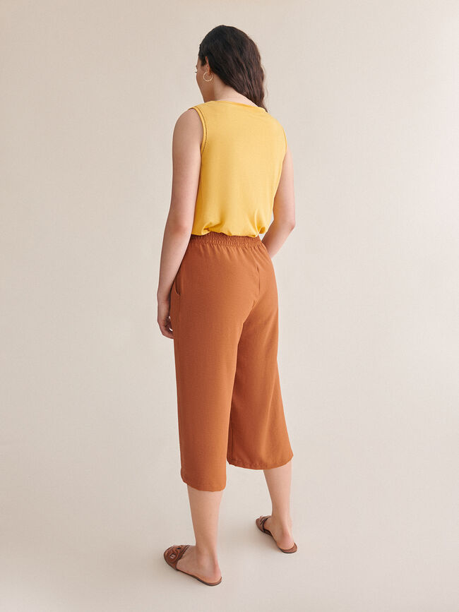 Pantalón culotte fluido Azafran 2