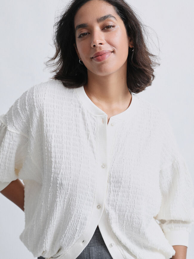 CHAQUETA BOMBER Crudo