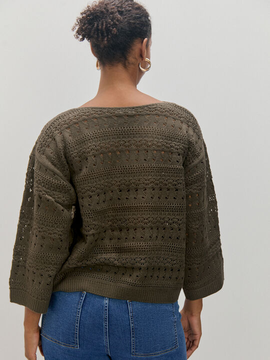 JERSEY CALADO REDONDO Kaki image number null