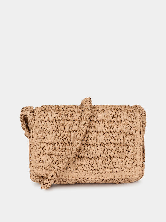 Bandolera rafia Beige image number null
