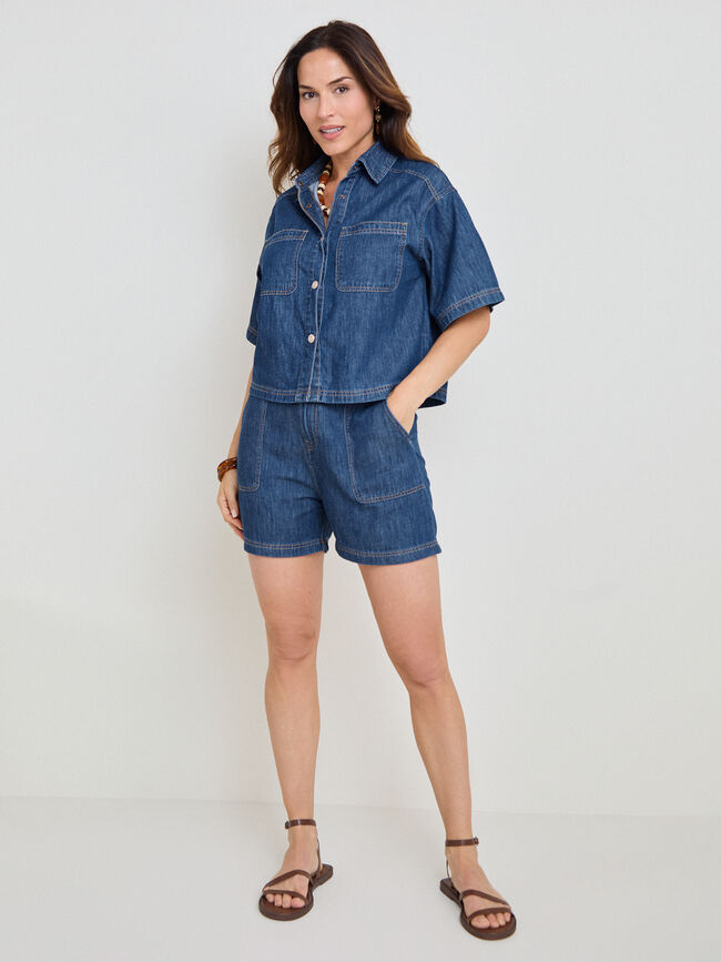 SHORT VAQUERO GOMA Rinse Wash