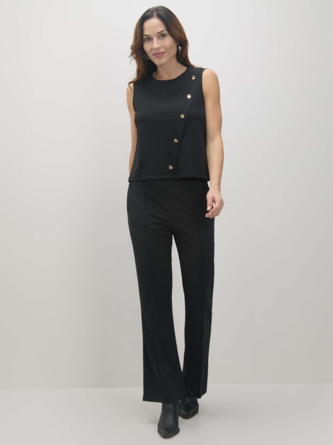 CHALECO ASIMETRICO Negro