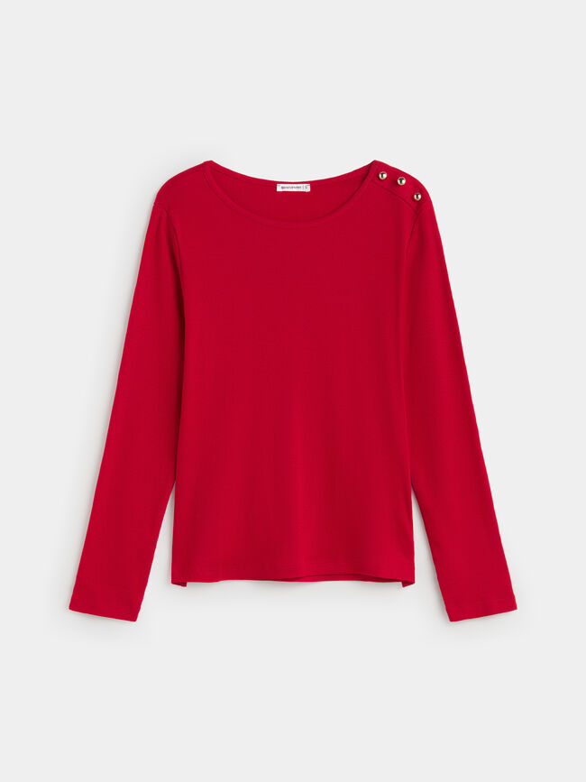 CAMISETA MANGA LARGA Rojo
