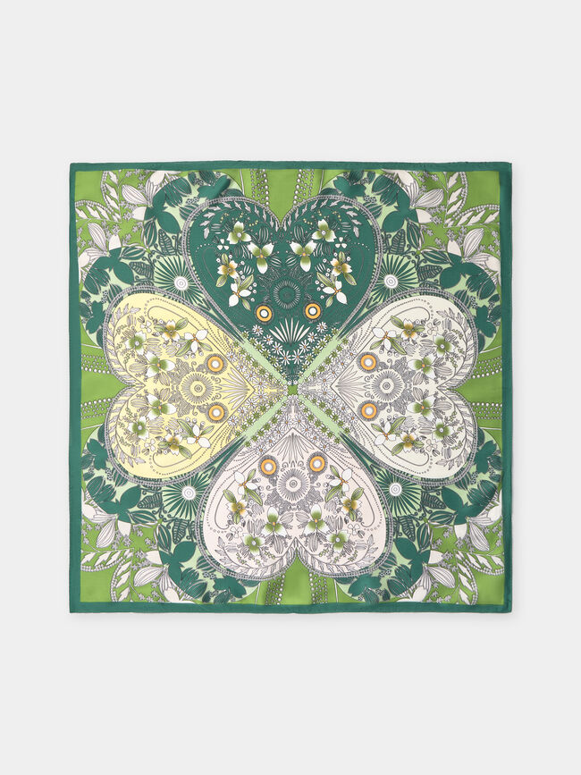 PA&Ntilde;UELO PRINT TREBOL Verde