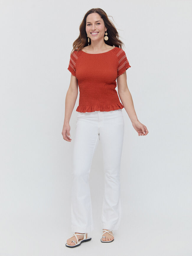 CAMISETA GOMA CANILLA Teja