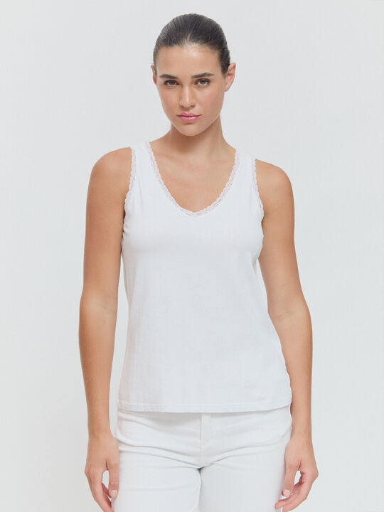 TOP LENCERO Blanco Optico image number null