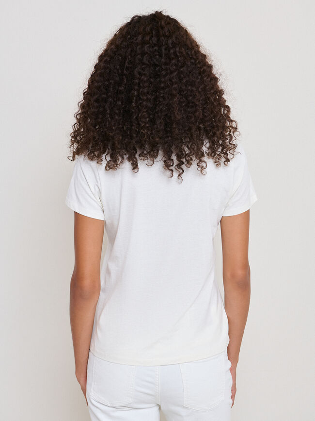 CAMISETA PAISLEY BRILLANTE Crudo