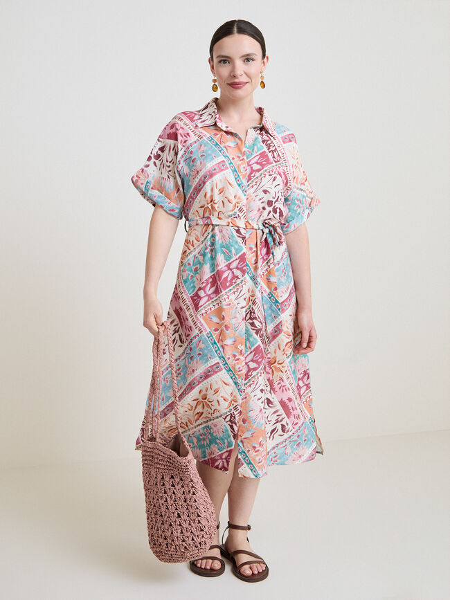 VESTIDO MIDI CAMISERO Bugambila