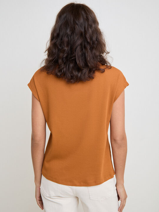 CAMISETA HOMBRO CAIDO Cinnamon image number null