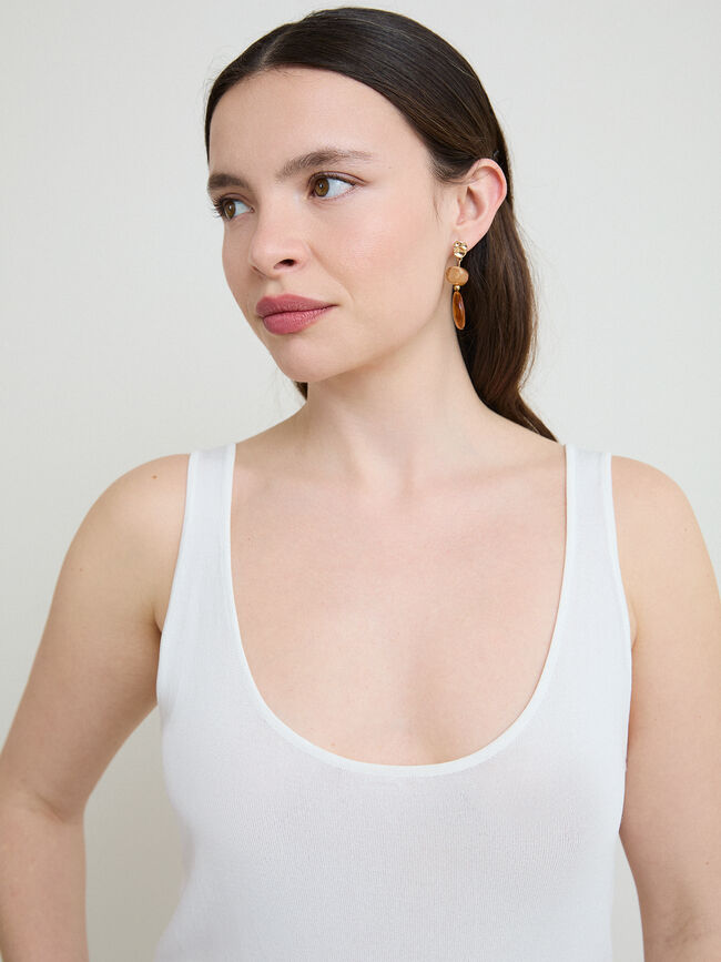 TOP B&Aacute;SICO TIRANTES Blanco Optico