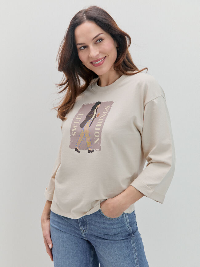 CAMISETA DETALLE CAF&Eacute; Piedra