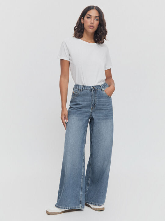 VAQUERO ANCHO GOMA Mid Blue Wash image number null