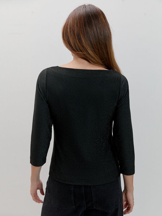 CAMISETA MANGA LARGA Negro image number null