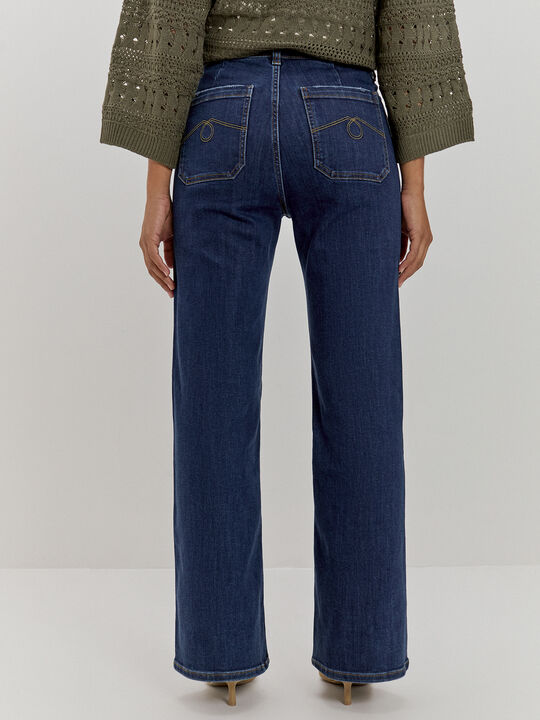 WIDE LEG BOLSILLOS Dark blue image number null