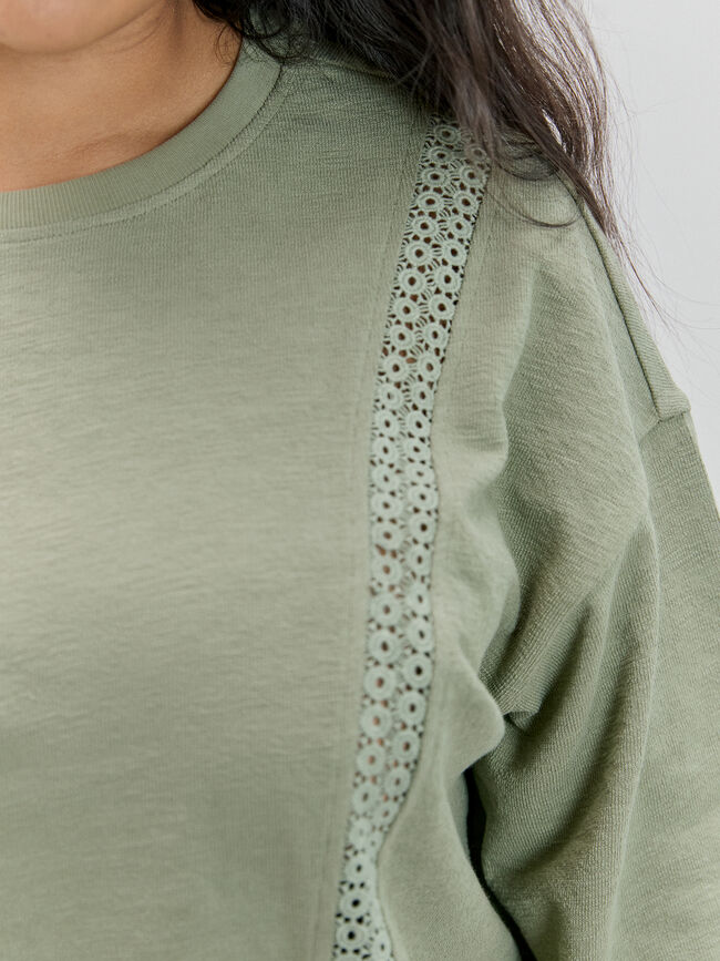 SUDADERA DETALLE kaki claro