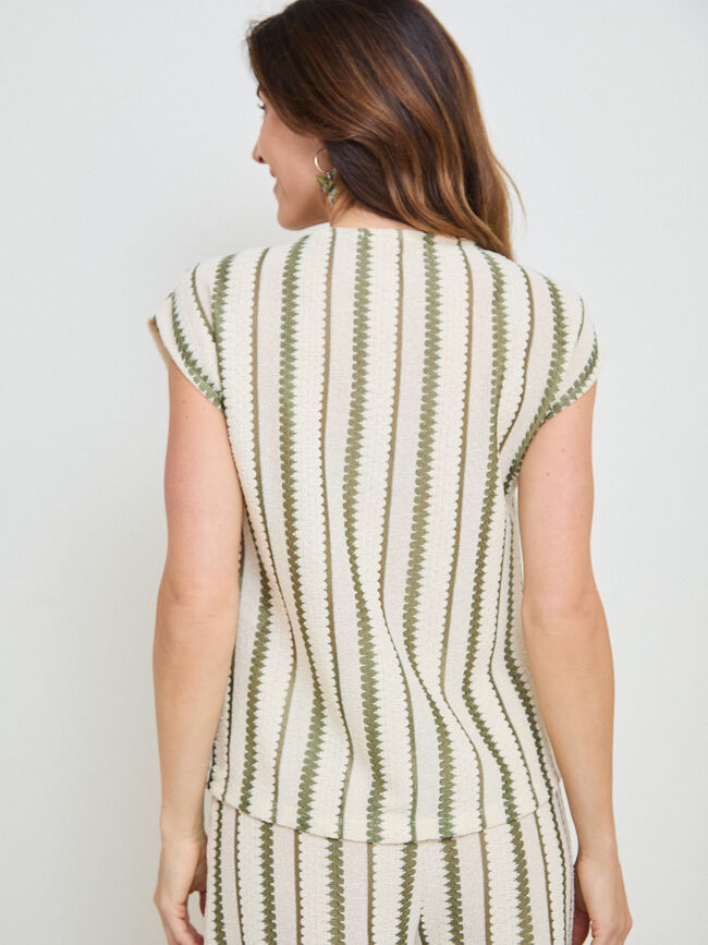 CAMISETA P.CORTADO BOTONES Kaki