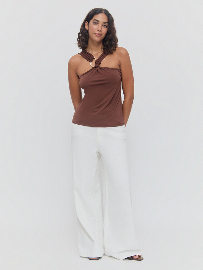 TOP ANILLA Mocca Oscuro