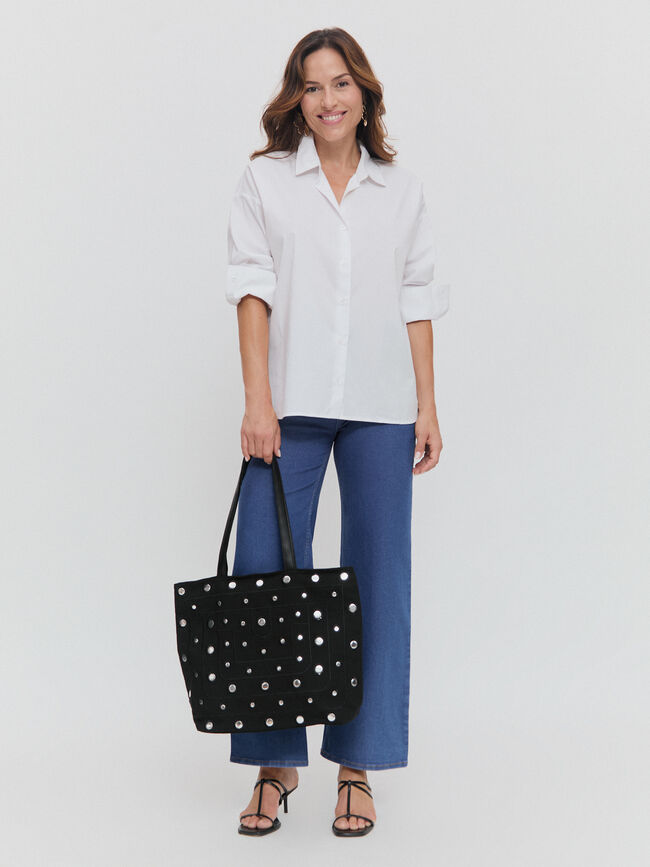 CAMISA OVERSIZE BASICA Blanco Optico
