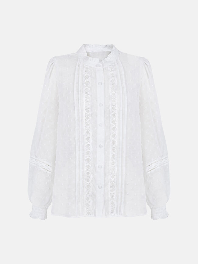 Blusa plumetti Blanco Optico