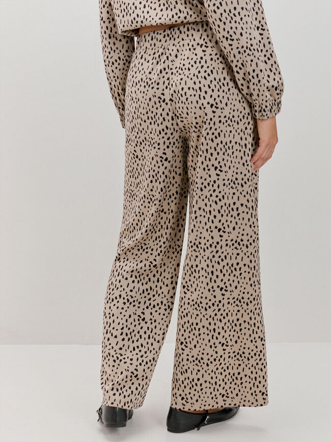 PANTALON ESTAMPADO ANIMAL Marron