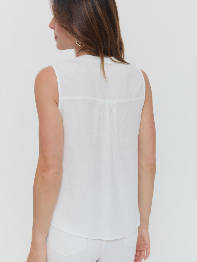BLUSAS SIN MANGAS Blanco Optico