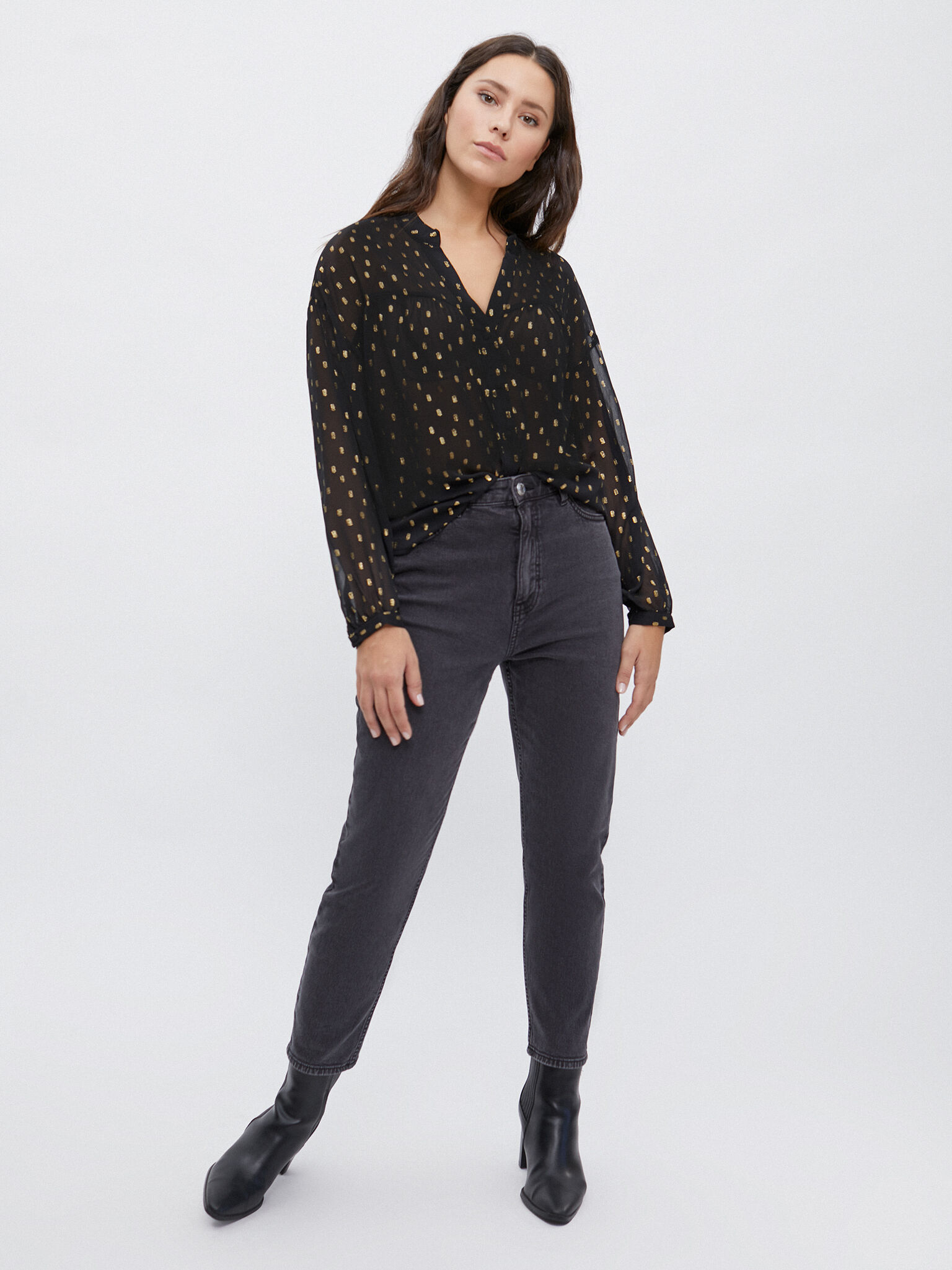 Blusa detalle metalizado ENCUENTROMODA ENCUENTRO