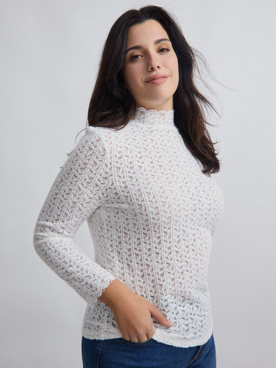 CAMISETA CUELLO PERKINS Blanco Hueso image number null