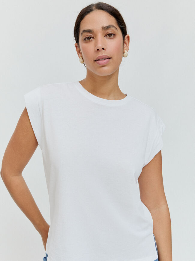 CAMISETA RECTA Blanco Optico