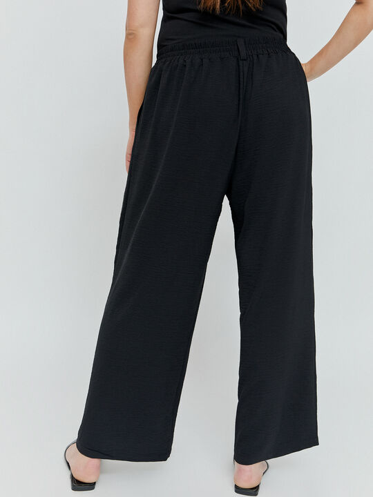 PANTALON ANCHO FLUIDO Negro image number null