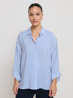 CAMISA RAYA ML Azul Chambray