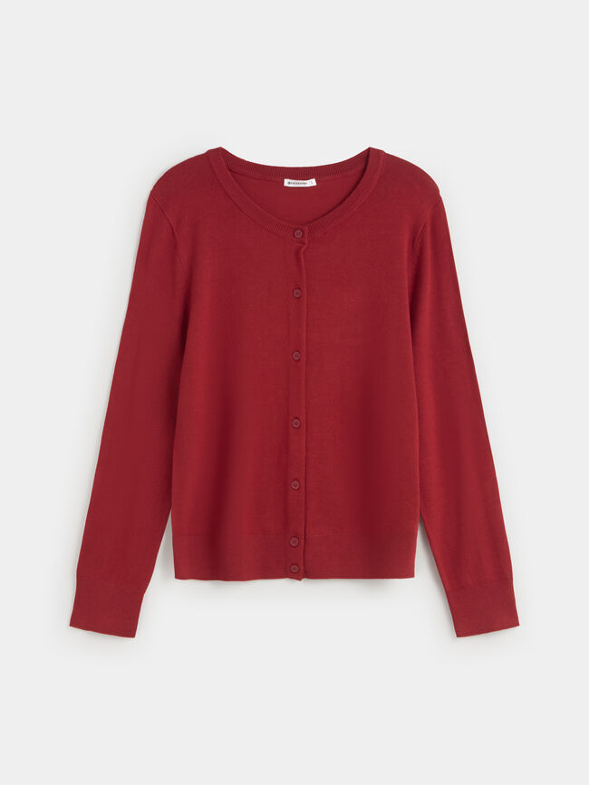 CÁRDIGAN BASICO Vino