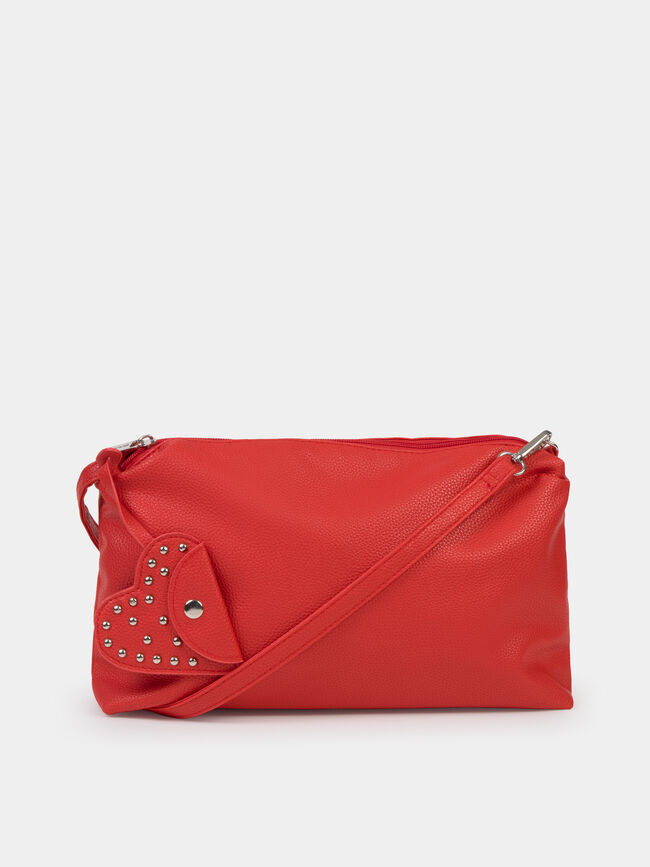 BOLSO BANDOLERA MEDIANO Rojo Flama