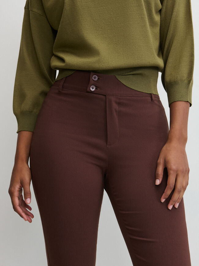 PANTAL&Oacute;N BENGALINA FLARE Marron