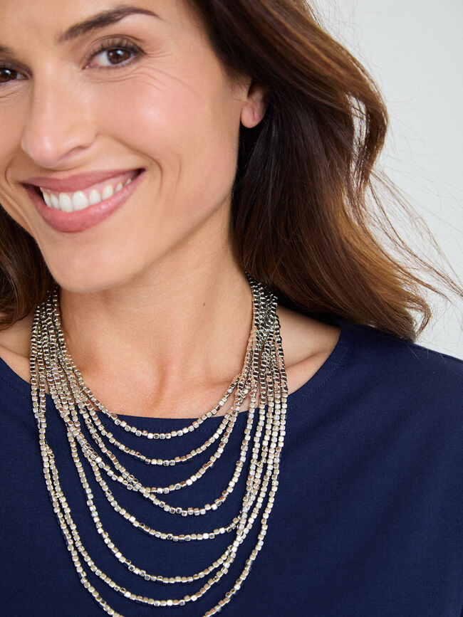 COLLAR CASCADA PLATA Plata