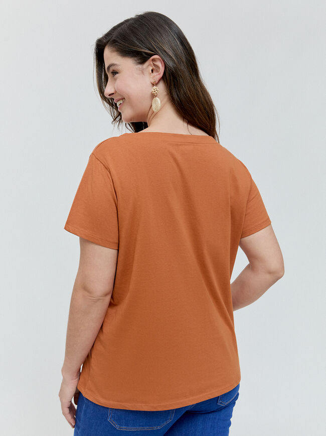 CAMISETA POSICIONAL CHICA Marron viejo