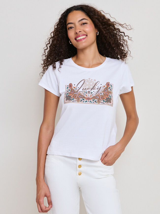 CAMISETA SURTE M&Iacute;STICA Blanco Hueso