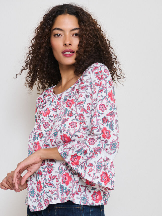 CAMISETA M 3/4 ESTAMPADA POLIVISCOSA Estampado 1