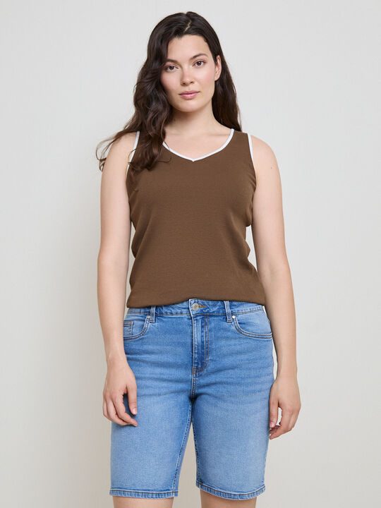 TOP DETALLE BICOLOR Trufa image number null