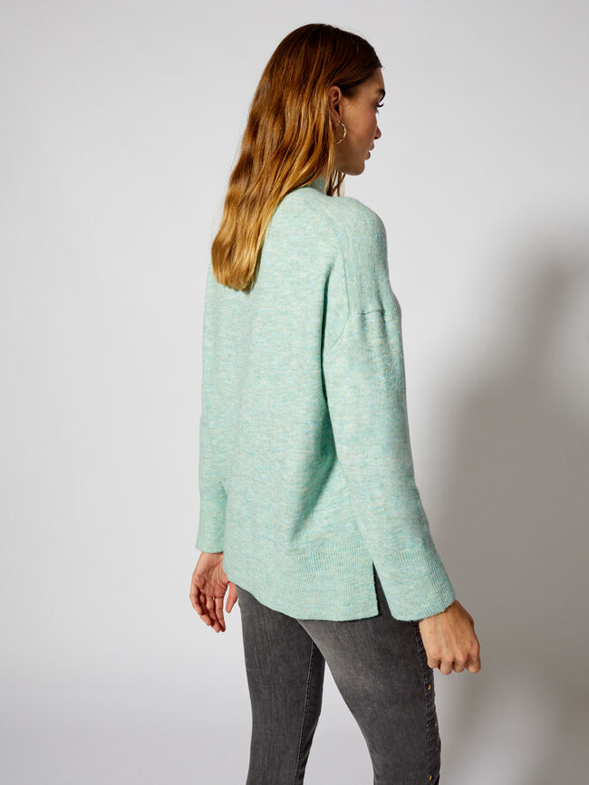 jersey cuello cisne Verde Agua Clar