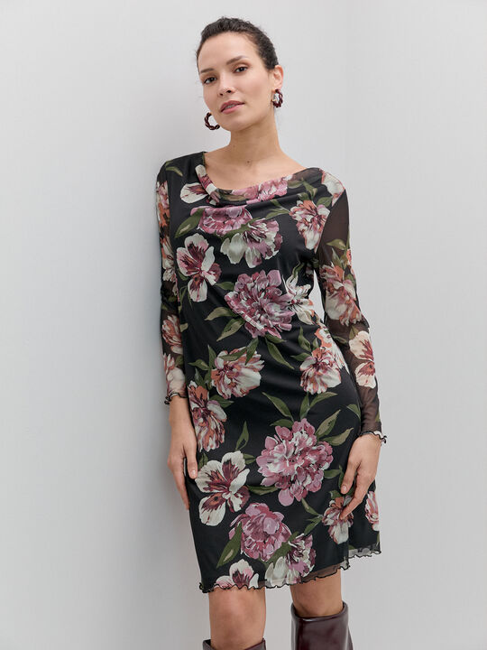 VESTIDO MESH ESTAMPADO Estampado 1 image number null