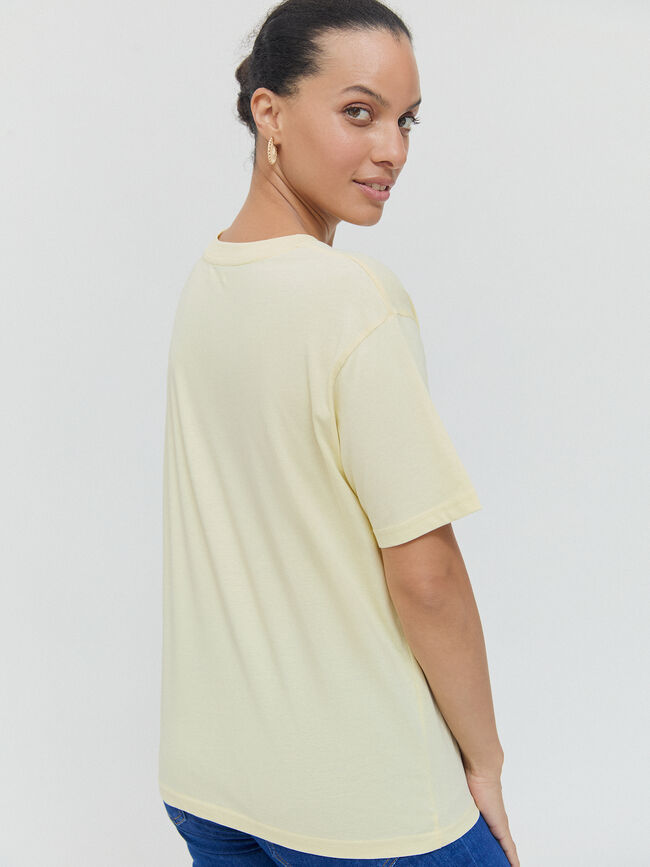 CAMISETA POSICIONAL CUERDA Amarillo Pastel