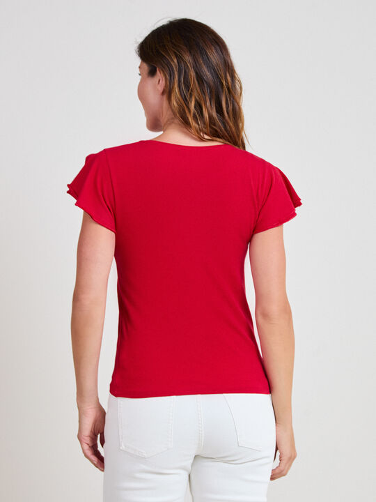 CAMISETA VOLANTES Rojo image number null