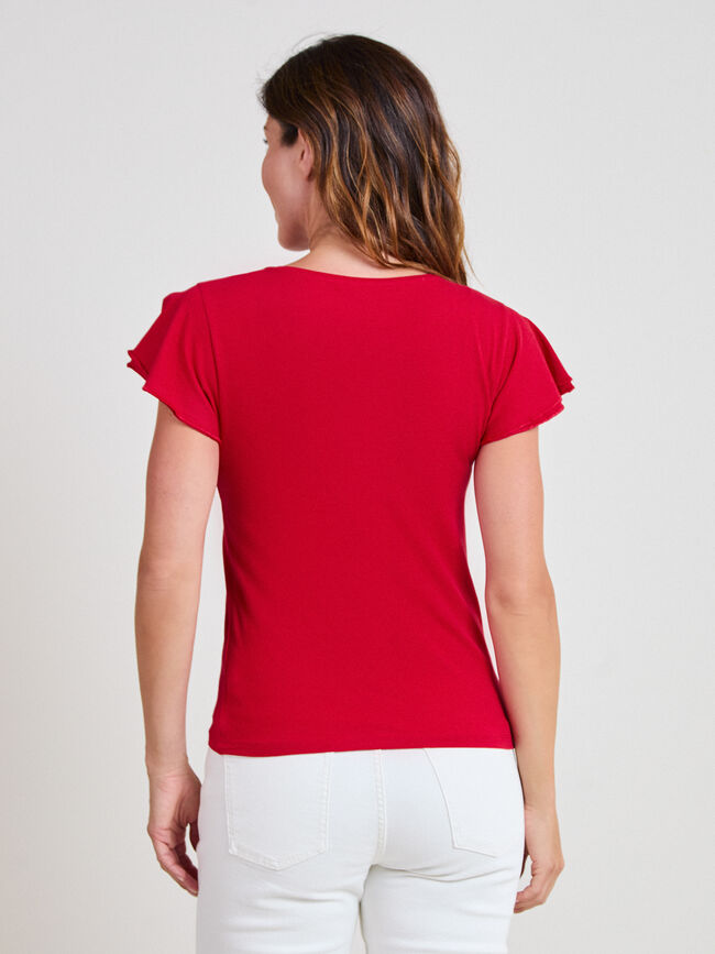 CAMISETA VOLANTES Rojo